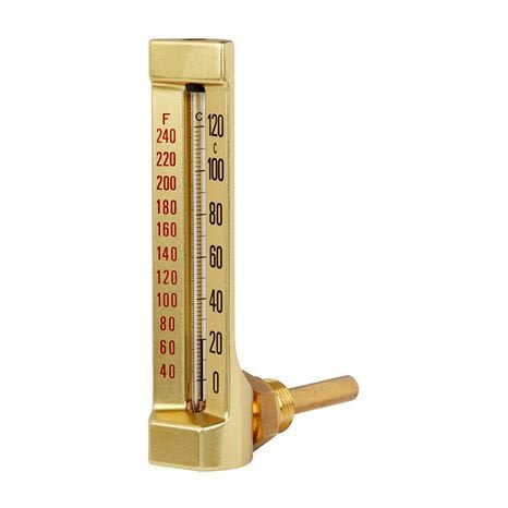 Industrial glass thermometer.